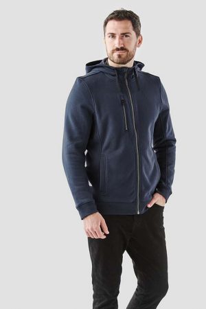 The Stormtech Men's Dolomite Fleece Hoody is a heavy duty, cotton/poly blend hoody. Multiple pockets. Available in 3 colours. Sizes S - 5XL.
