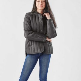 The Stormtech Women's Oakland Thermal Jacket is a 100% polyester, quilted polyfill jacket. Multiple pockets. Available in 2 colours.
