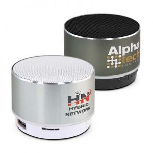 The TRENDS Oracle Bluetooth Speaker is a stylish 3W, metal Bluetooth speaker.  In Gunmetal or Silver.  Engraving or colour branding available.
