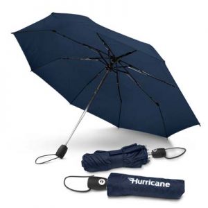 The TRENDS Hurricane City Umbrella has a generous 8 panel canopy.  5 colours.  Matching sleeve.  Auto open and close.  Full colour branding avail.