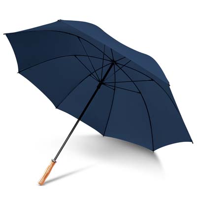 The TRENDS Pro Umbrella is a classic with large pongee canopy.  Electroplated steel shaft with wooden handle.  6 colours.