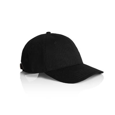 The AS Colour Access Canvas Cap is a low profile, 6 panel cap.  100% cotton canvas.  Curved Peak.  Adjustable fastener.  5 colours.  Ideal for embroidery.