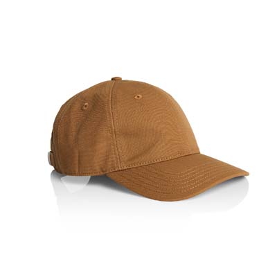 The AS Colour Access Canvas Cap is a low profile, 6 panel cap.  100% cotton canvas.  Curved Peak.  Adjustable fastener.  5 colours.  Ideal for embroidery.