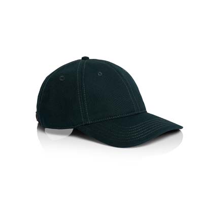 The AS Colour Access Canvas Cap is a low profile, 6 panel cap.  100% cotton canvas.  Curved Peak.  Adjustable fastener.  5 colours.  Ideal for embroidery.