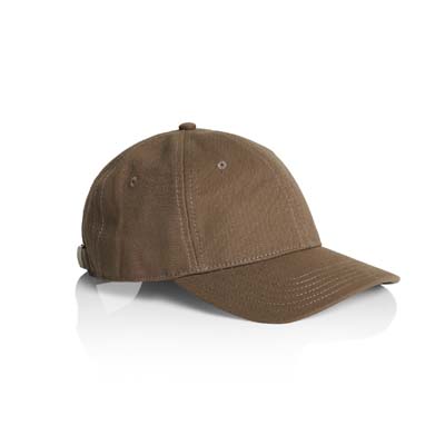 The AS Colour Access Canvas Cap is a low profile, 6 panel cap.  100% cotton canvas.  Curved Peak.  Adjustable fastener.  5 colours.  Ideal for embroidery.