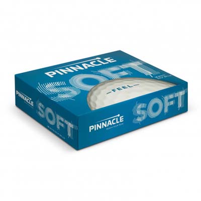 The TRENDS Pinnacle Soft Golf Ball is a professional and affordable top tier golf ball. Individually boxes. Printing on balls. Unbranded not available.