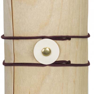 The TRENDS Tuscany Wine Tube is a unique wine presentation tube made from natural pine wood.  Button and tie closure.  Print available.  