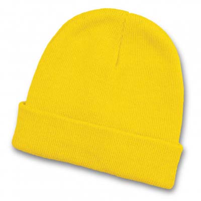 The TRENDS Everest Youth Beanie is a warm, knitted, acrylic beanie with roll up cuff.  Youth size.  8 colours.  Great embroidered youth beanies.