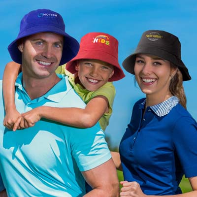 The TRENDS Explore Bucket Hat is a 100% cotton twill, adjustable toggle hat.  UPF50.  3 sizes.  8 colours.  Embroidery or colourflex transfers available.