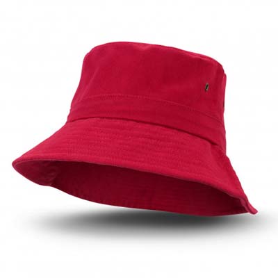 The TRENDS Explore Bucket Hat is a 100% cotton twill, adjustable toggle hat.  UPF50.  3 sizes.  8 colours.  Embroidery or colourflex transfers available.