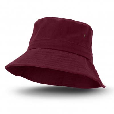 The TRENDS Explore Bucket Hat is a 100% cotton twill, adjustable toggle hat.  UPF50.  3 sizes.  8 colours.  Embroidery or colourflex transfers available.