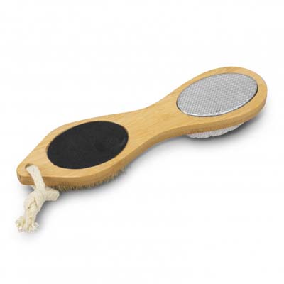 The Trends Natura Pedicure Tool is a 4 in 1 pedicure tool with natural bamboo handle. Branding available with your logo printed on the handle.