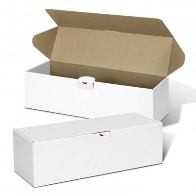 The TRENDS Die Cut Box with Locking Lid is suitable for a magnum bottle.  Premium presentation box.  Can be printed in full colour with your logo.