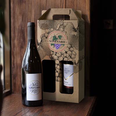 The TRENDS Wine Carry Pack Double is a wine presentation box that carries 2 bottles.  Carry handle.  Full colour digital print available.  
