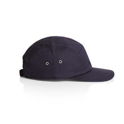 The AS Colour Finn Five Panel Cap is a mid-weight, low profile cap.  Flat Peak.  4 colours.  100% cotton.  Adjustable plastic fastener.