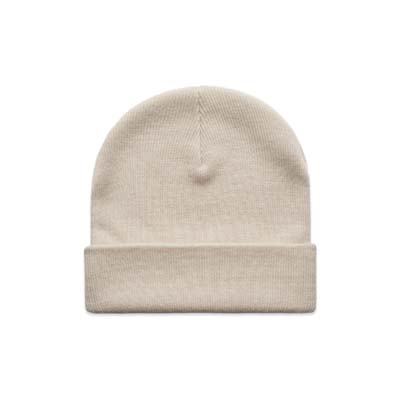 The AS Colour Cuff Beanie is a tight knit, mid-weight 100% acrylic. Longer body. 22 colours. Embroider your logo on the front to really make a statement.