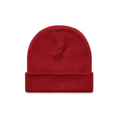 The AS Colour Cuff Beanie is a tight knit, mid-weight 100% acrylic. Longer body. 22 colours. Embroider your logo on the front to really make a statement.