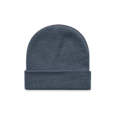 The AS Colour Cuff Beanie is a tight knit, mid-weight 100% acrylic. Longer body. 22 colours. Embroider your logo on the front to really make a statement.