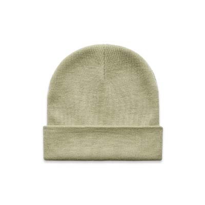 The AS Colour Cuff Beanie is a tight knit, mid-weight 100% acrylic. Longer body. 22 colours. Embroider your logo on the front to really make a statement.