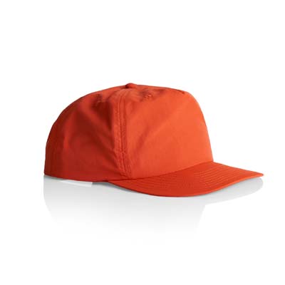 The AS Colour Surf Cap is a mid profile, snapback cap.  Lightweight.  100% Nylon.  49 colours.  Great for embroidery and retail brands.