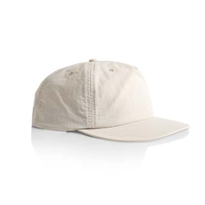The AS Colour Surf Cap is a mid profile, snapback cap.  Lightweight.  100% Nylon.  49 colours.  Great for embroidery and retail brands.