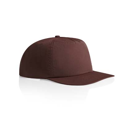 The AS Colour Surf Cap is a mid profile, snapback cap.  Lightweight.  100% Nylon.  49 colours.  Great for embroidery and retail brands.