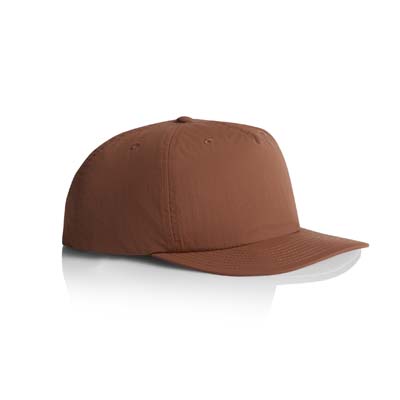The AS Colour Surf Cap is a mid profile, snapback cap.  Lightweight.  100% Nylon.  49 colours.  Great for embroidery and retail brands.