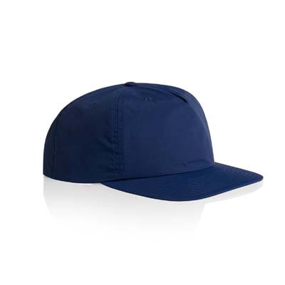 The AS Colour Surf Cap is a mid profile, snapback cap.  Lightweight.  100% Nylon.  49 colours.  Great for embroidery and retail brands.
