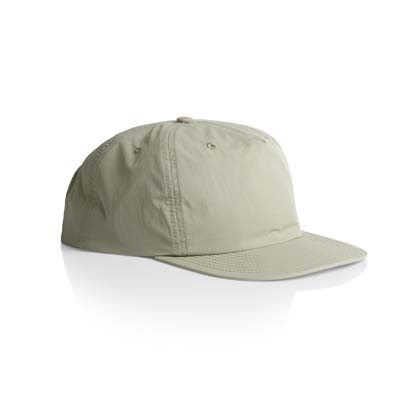 The AS Colour Surf Cap is a mid profile, snapback cap.  Lightweight.  100% Nylon.  49 colours.  Great for embroidery and retail brands.
