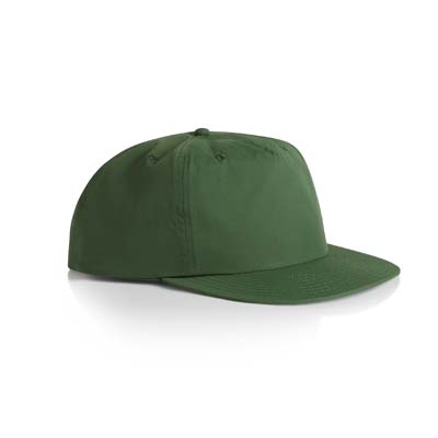 The AS Colour Surf Cap is a mid profile, snapback cap.  Lightweight.  100% Nylon.  49 colours.  Great for embroidery and retail brands.