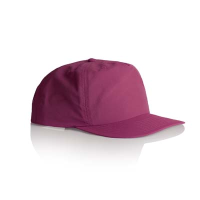 The AS Colour Surf Cap is a mid profile, snapback cap.  Lightweight.  100% Nylon.  49 colours.  Great for embroidery and retail brands.