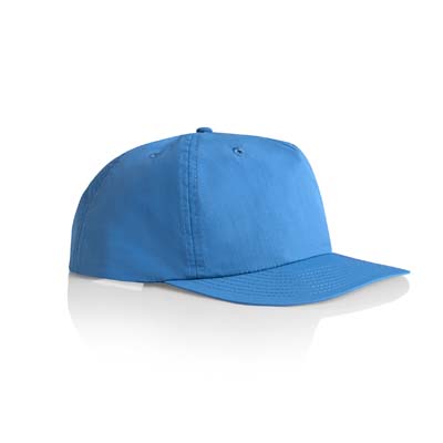 The AS Colour Surf Cap is a mid profile, snapback cap.  Lightweight.  100% Nylon.  49 colours.  Great for embroidery and retail brands.