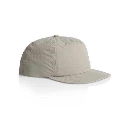 The AS Colour Surf Cap is a mid profile, snapback cap.  Lightweight.  100% Nylon.  49 colours.  Great for embroidery and retail brands.