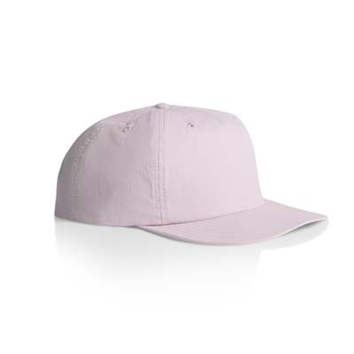 The AS Colour Surf Cap is a mid profile, snapback cap.  Lightweight.  100% Nylon.  49 colours.  Great for embroidery and retail brands.