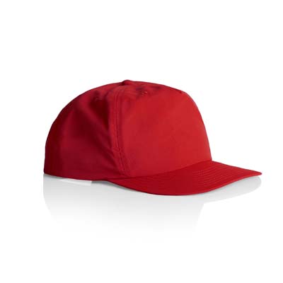 The AS Colour Surf Cap is a mid profile, snapback cap.  Lightweight.  100% Nylon.  49 colours.  Great for embroidery and retail brands.