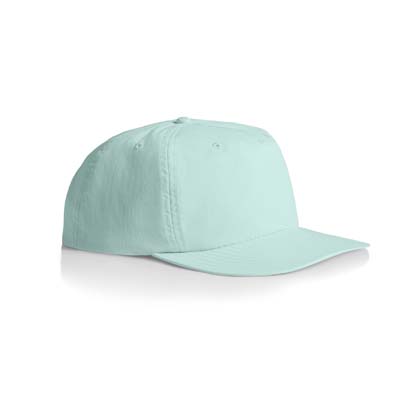 The AS Colour Surf Cap is a mid profile, snapback cap.  Lightweight.  100% Nylon.  49 colours.  Great for embroidery and retail brands.