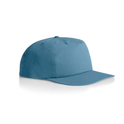 The AS Colour Surf Cap is a mid profile, snapback cap.  Lightweight.  100% Nylon.  49 colours.  Great for embroidery and retail brands.