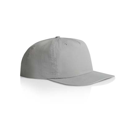 The AS Colour Surf Cap is a mid profile, snapback cap.  Lightweight.  100% Nylon.  49 colours.  Great for embroidery and retail brands.