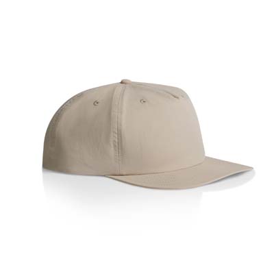 The AS Colour Surf Cap is a mid profile, snapback cap.  Lightweight.  100% Nylon.  49 colours.  Great for embroidery and retail brands.