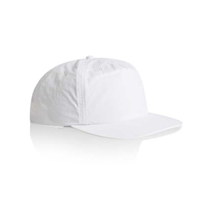 The AS Colour Surf Cap is a mid profile, snapback cap.  Lightweight.  100% Nylon.  49 colours.  Great for embroidery and retail brands.