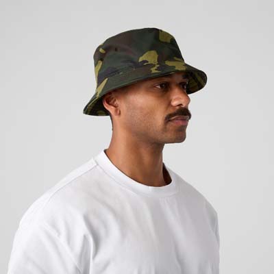 The AS Colour Camo Bucket Hat is a lightweight 100% cotton bucket hat with all over camo print.  Just add your logo. 
