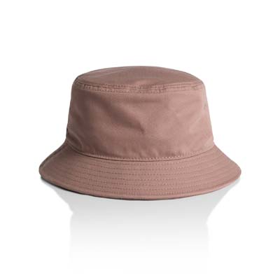 The AS Colour Bucket Hat is a light-mid weight 100% cotton bucket hat. 14 colours. Great option for branded summer apparel.