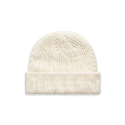 The AS Colour Cable Beanie is a fisherman style beanie.  100% acrylic.  16 colours.  Wide, rubbed knit.  Snug fit.  Just add your embroidery.
