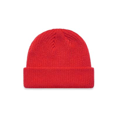 The AS Colour Cable Beanie is a fisherman style beanie.  100% acrylic.  16 colours.  Wide, rubbed knit.  Snug fit.  Just add your embroidery.