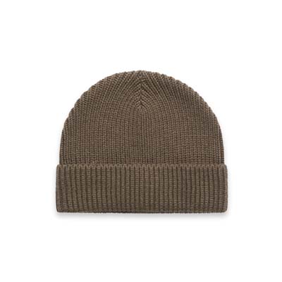 The AS Colour Gauge Beanie is a heavy weight beanie made from a blend of 50% recycled wool/50% recycled acrylic.  4 colours.  Just add your logo.