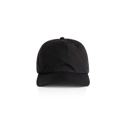 The AS Colour Surf Kids Cap is a lightweight unstructured design made from 100% recycled nylon.  Black and Navy.  Soft Foam Peak. 