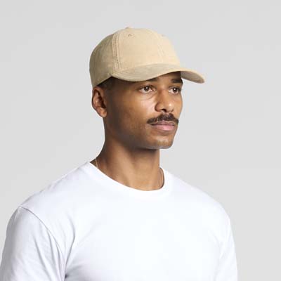The AS Colour Access Cord Cap is a lightweight 100% cotton, corduroy cap.  Low profile, 6 panel.  4 colours.  Ready for your logo to be embroidered.