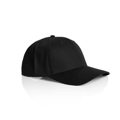 The AS Colour Icon Cap is a mid profile 6 panel cap with curved peak.  100% cotton.  11 colours.  Snapback.  Ready for your logo.