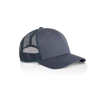 The AS Colour Icon Trucker Cap is a mid profile, snapback, curved peak cap.  Midweight.  5 colours.  Ready to add your logo on the front.