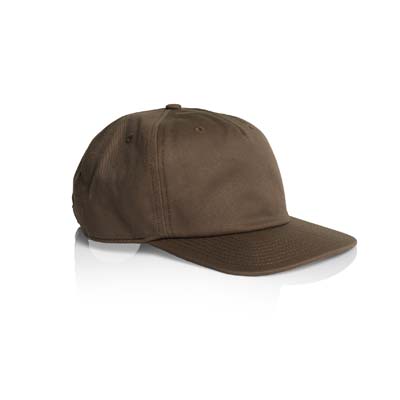 The AS Colour Class Five Panel Cap is a lightweight, mid profile cap.  100% cotton.  Flat peak..  Tear out label.  4 colours available.